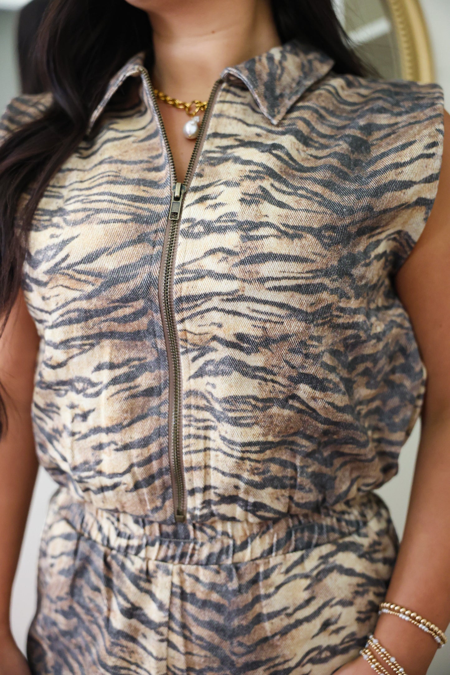 Tiger Tailgate Zipper Top