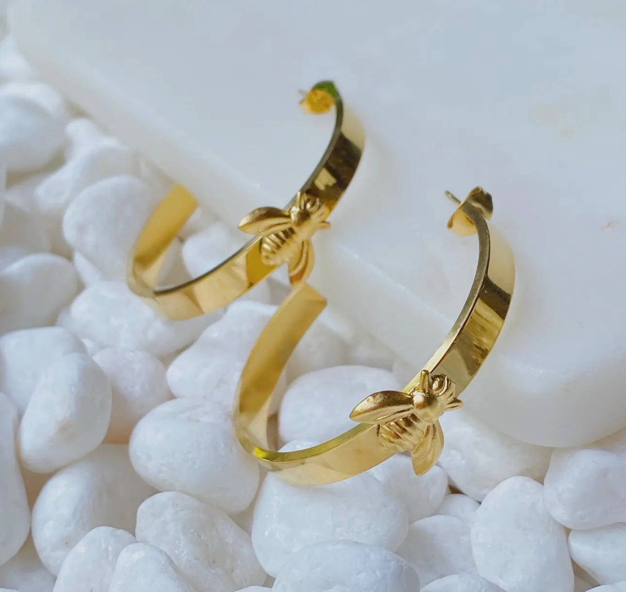 Sweet As Honey Bee Hoops