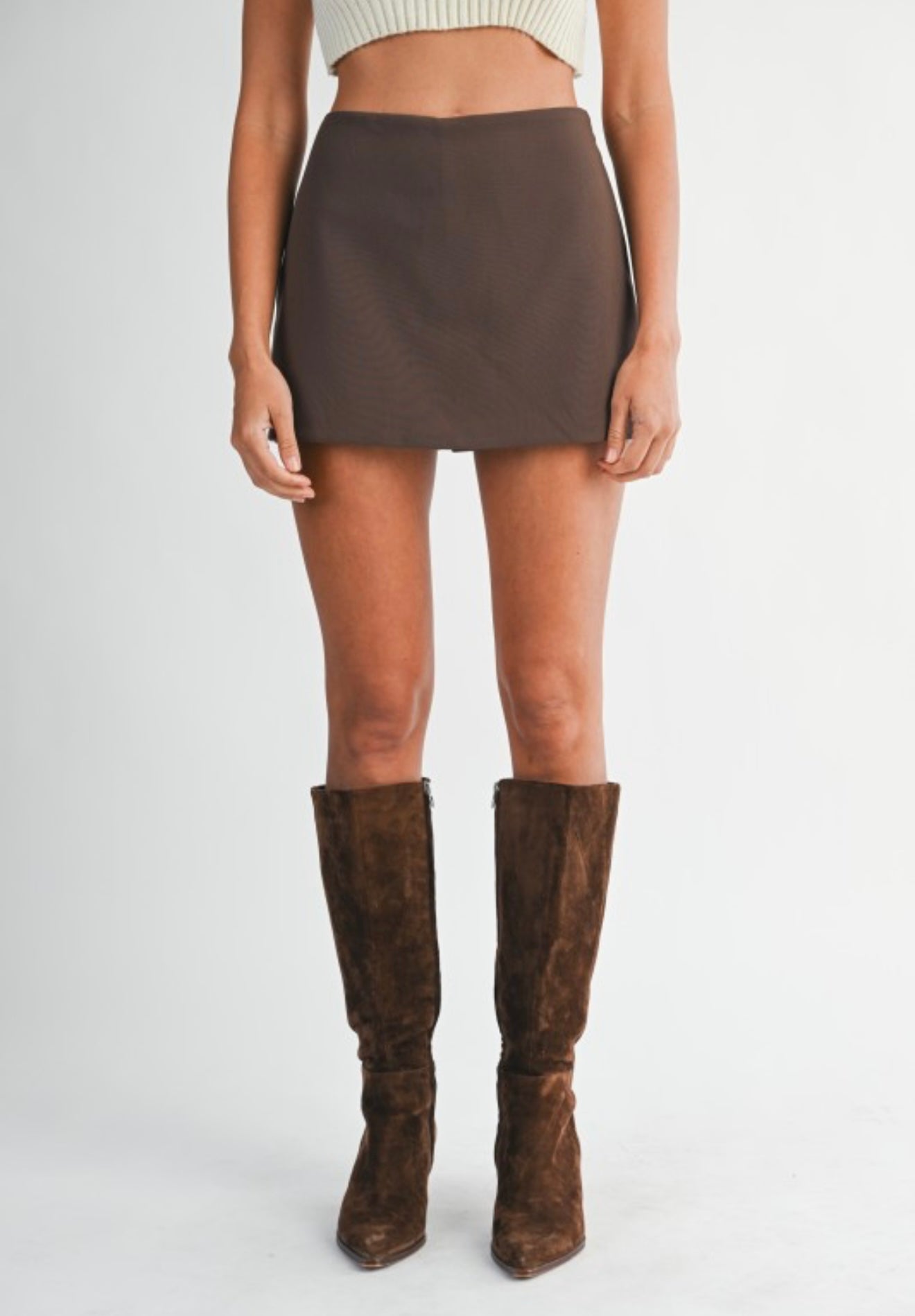So Chic Brown Skort