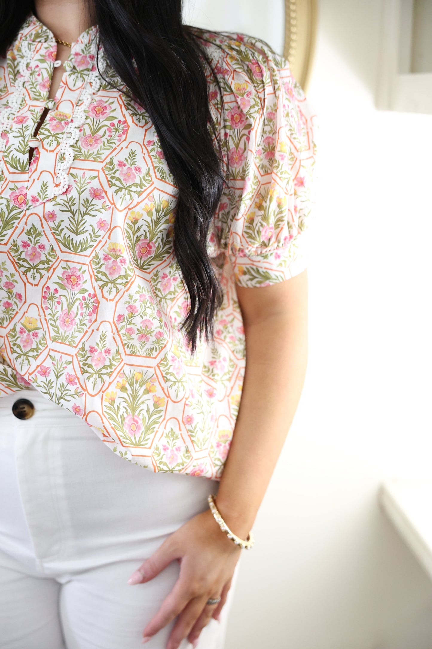 Blush Floral Top