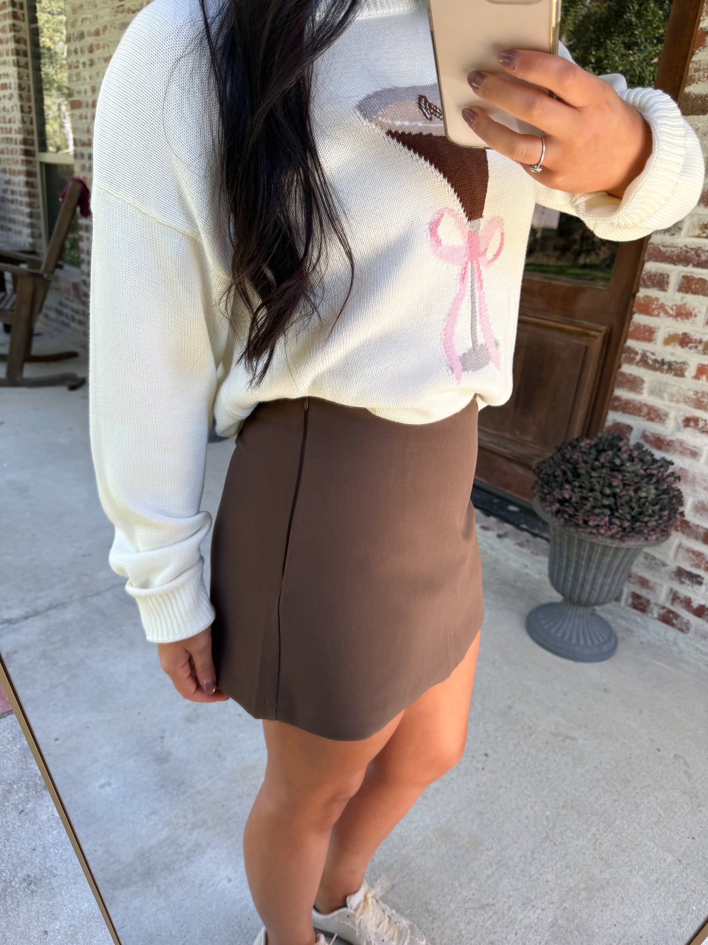 So Chic Brown Skort