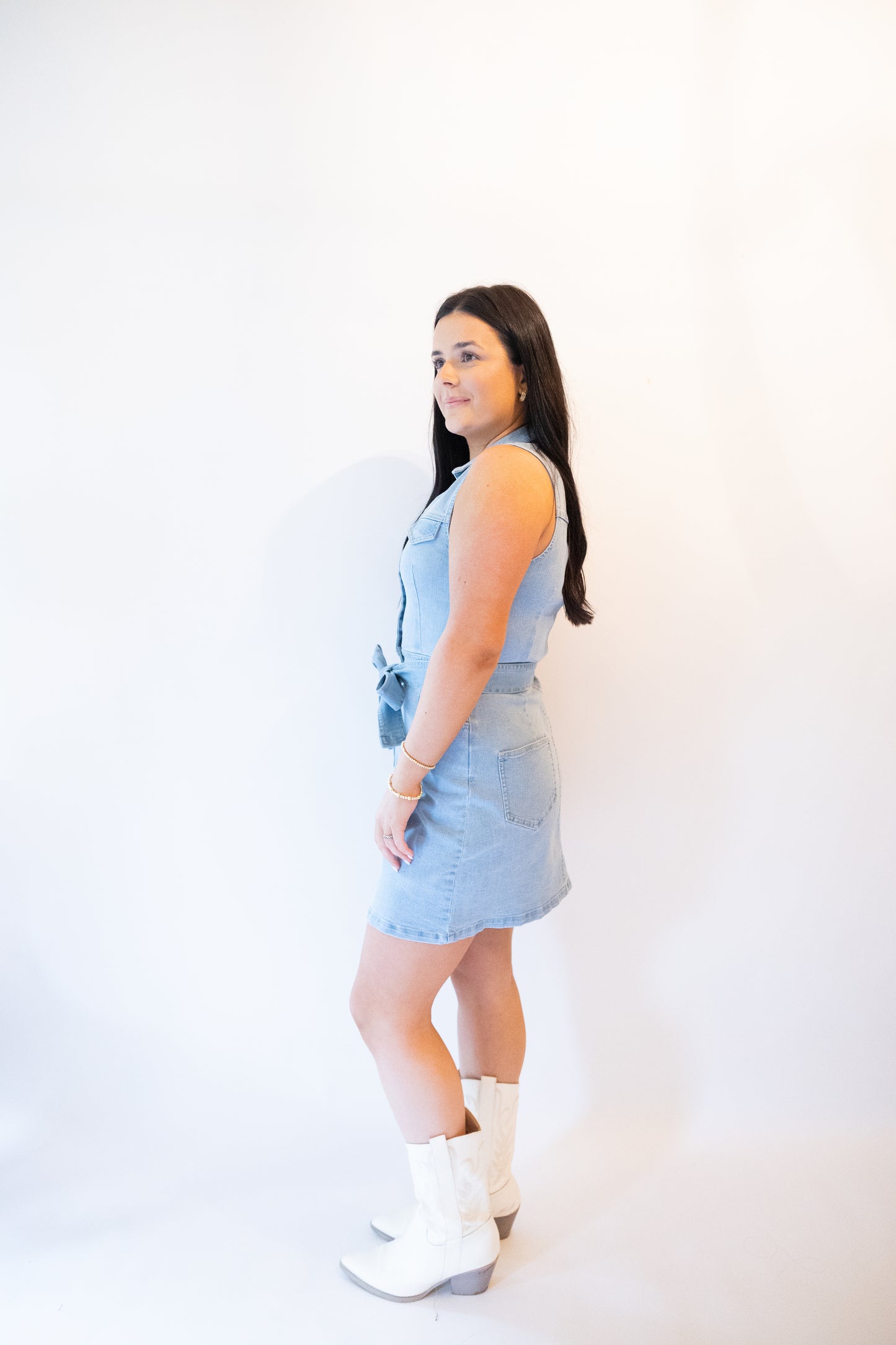 Blue Jean Baby Denim Mini Dress