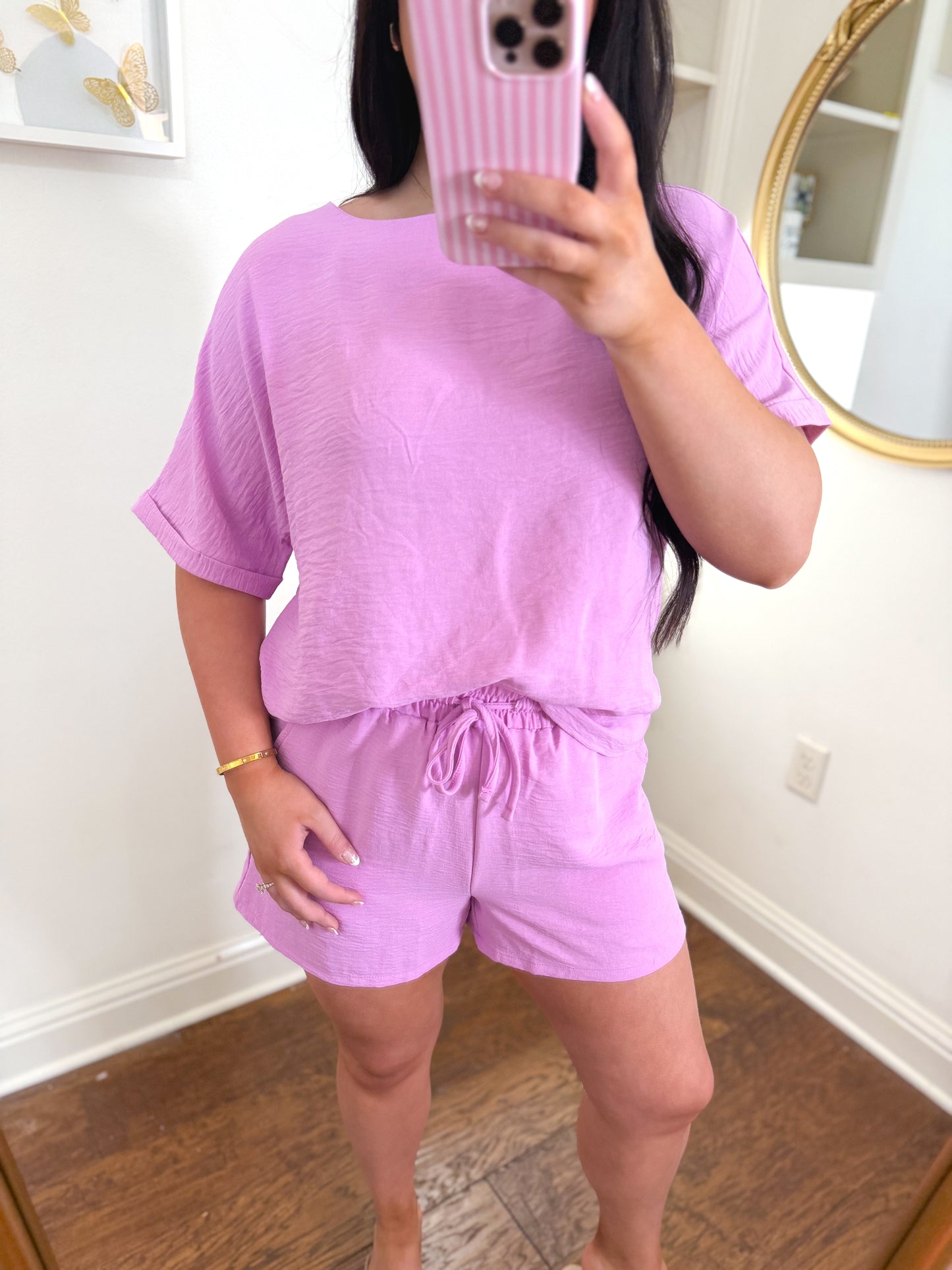 Pink Airflow Short Set
