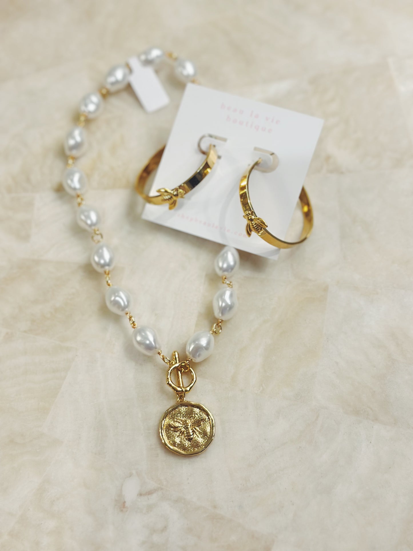 Sweet As Honey Pearl Necklace