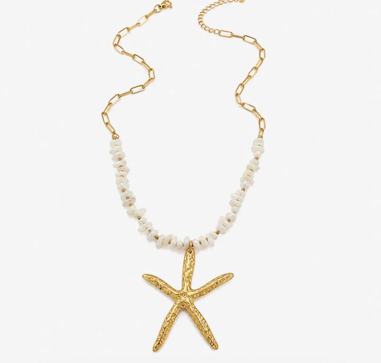 Starfish Pearl Necklace
