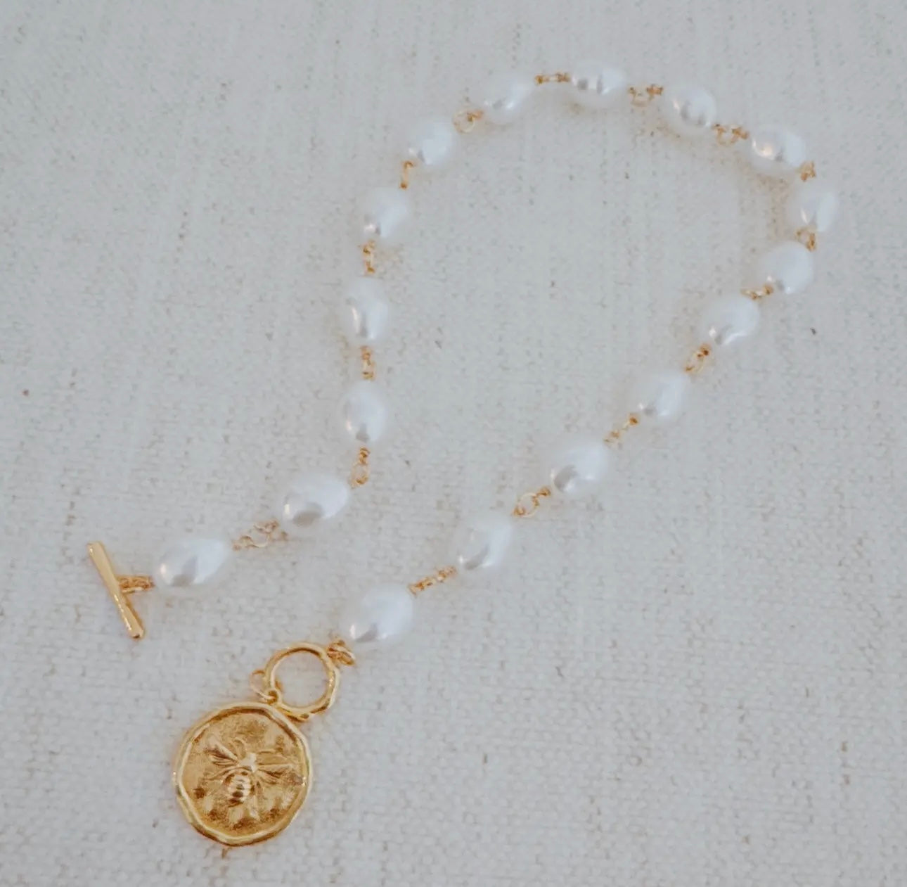 Sweet As Honey Pearl Necklace