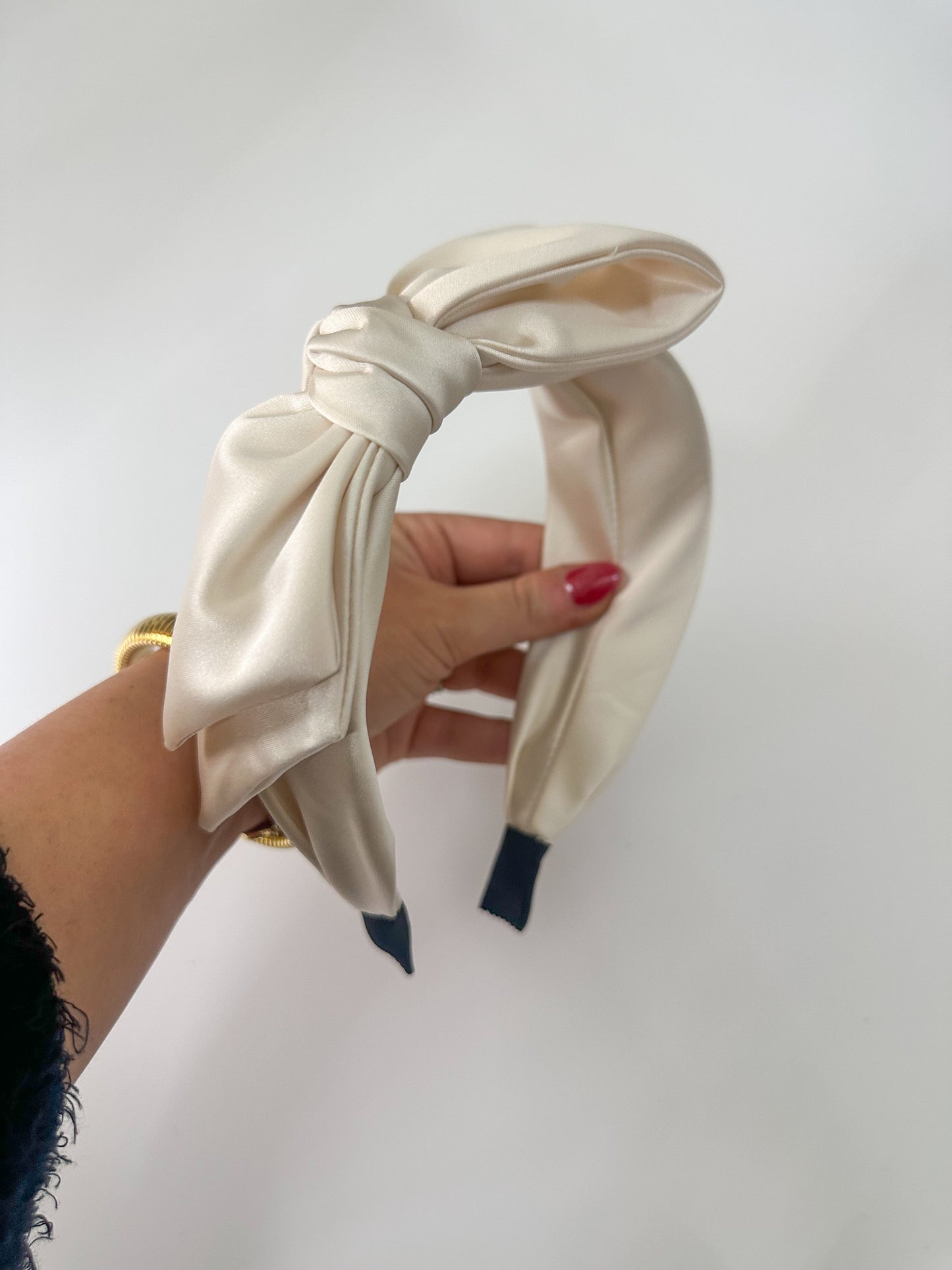 Tied Satin Side Bow Headband