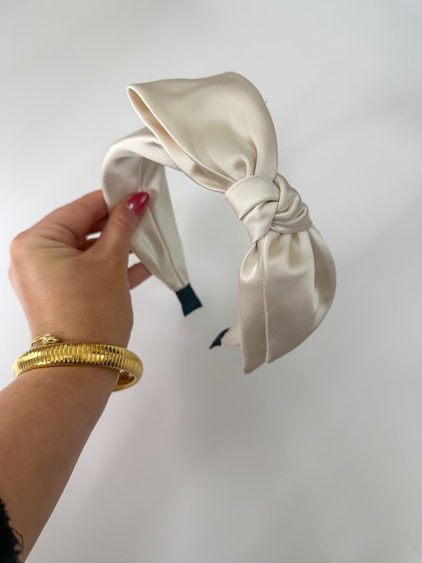 Tied Satin Side Bow Headband