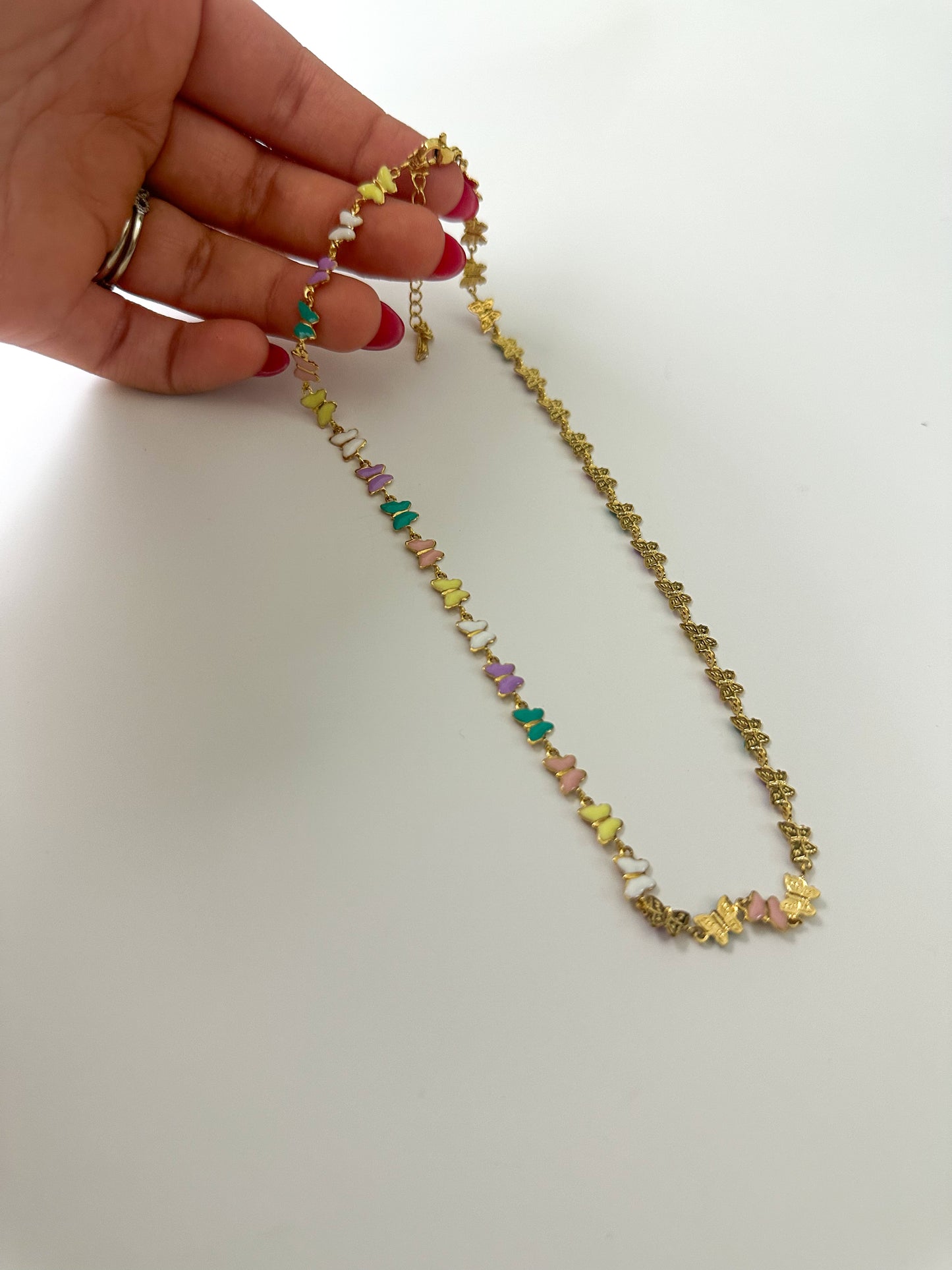 Linked Butterflies Necklace