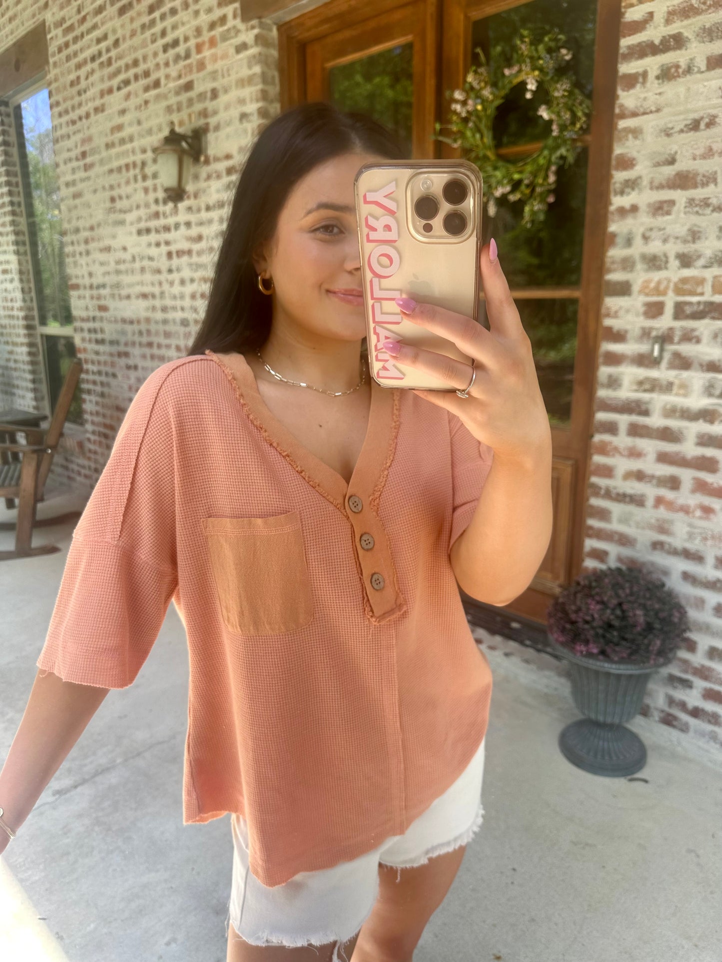 Casual Coral Tee