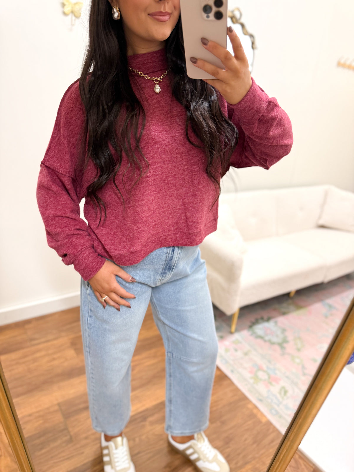 Softest Cabernet Sweater