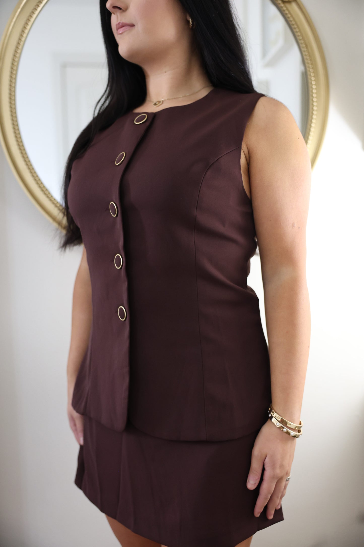 Liz Chocolate Romper