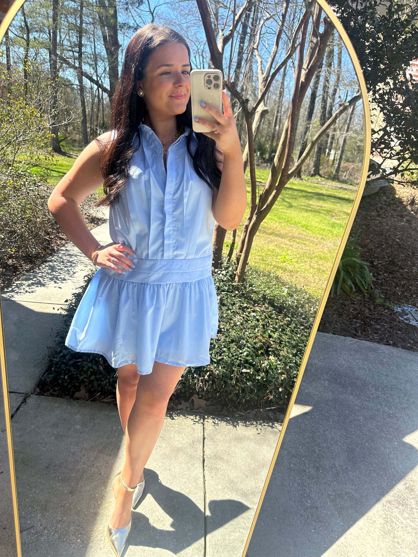 Spring Time Sleeveless Mini Dress