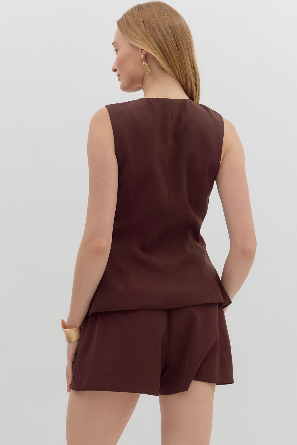 Liz Chocolate Romper
