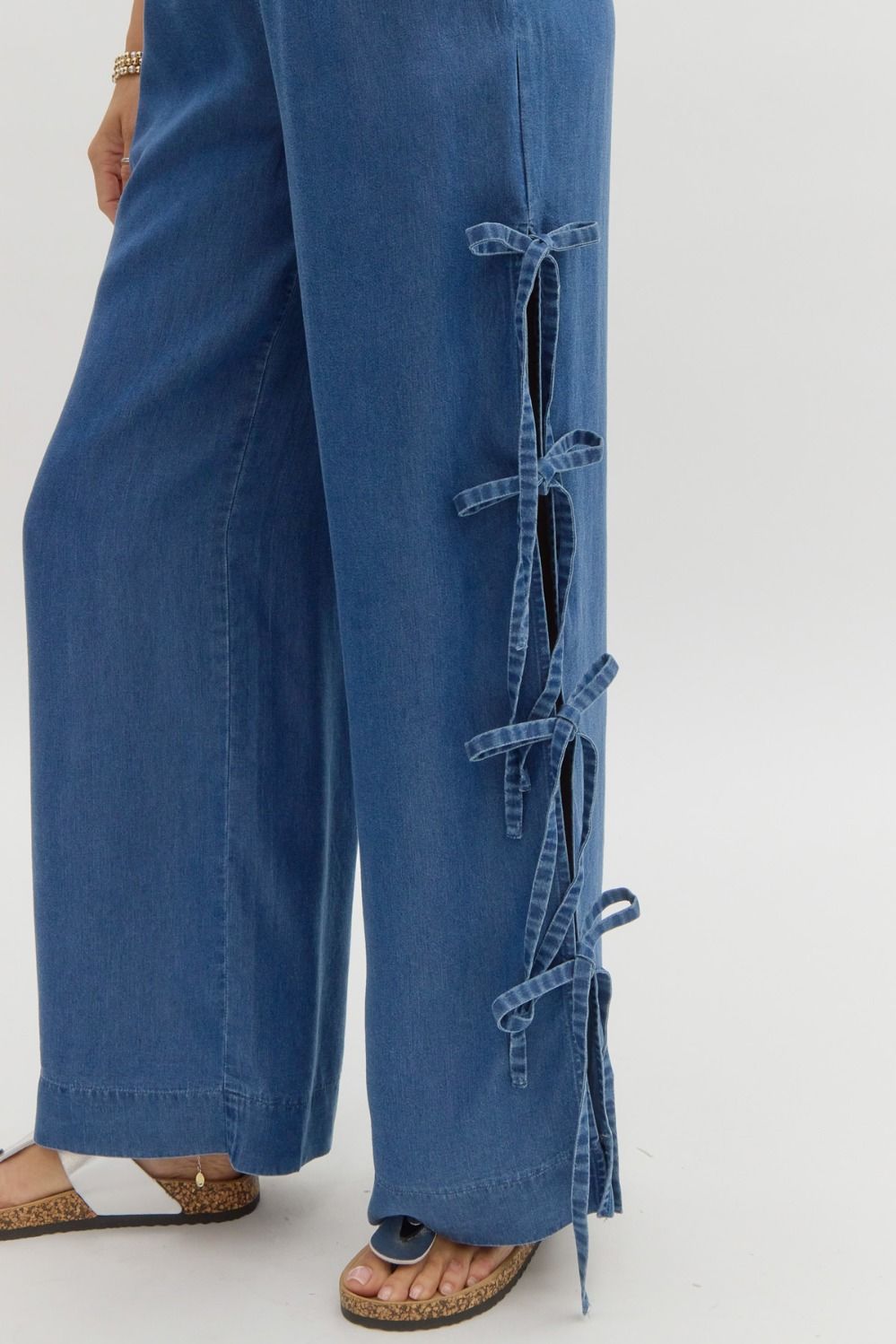 Bow Denim Pants