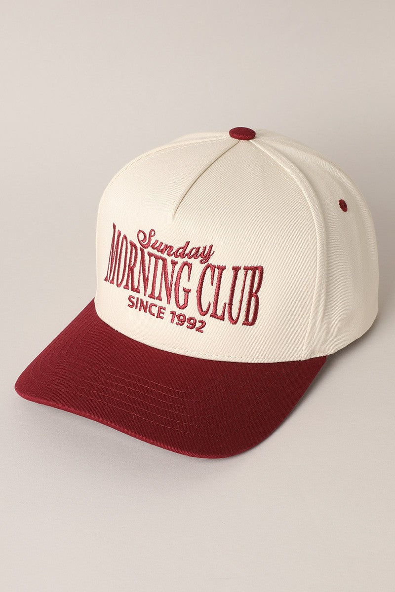 Sunday Morning Club Hat