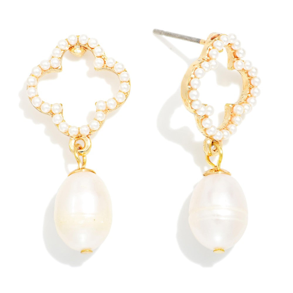 Clover Pearl Earrings