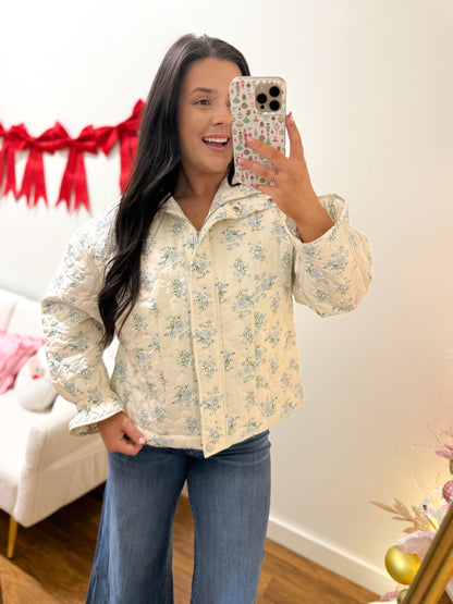 Floral Puffer Jacket
