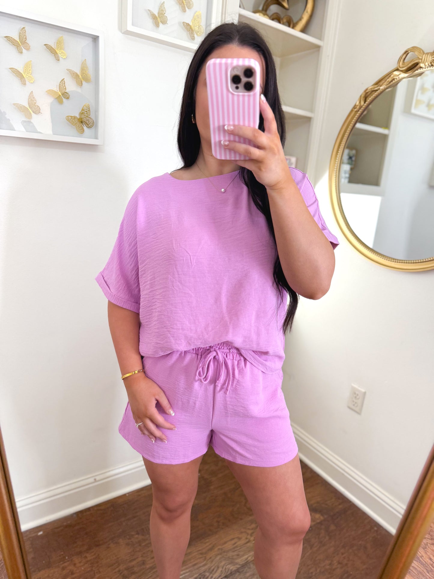 Pink Airflow Short Set