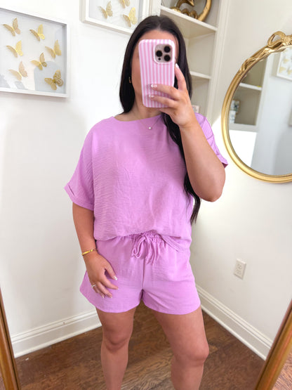 Pink Airflow Short Set