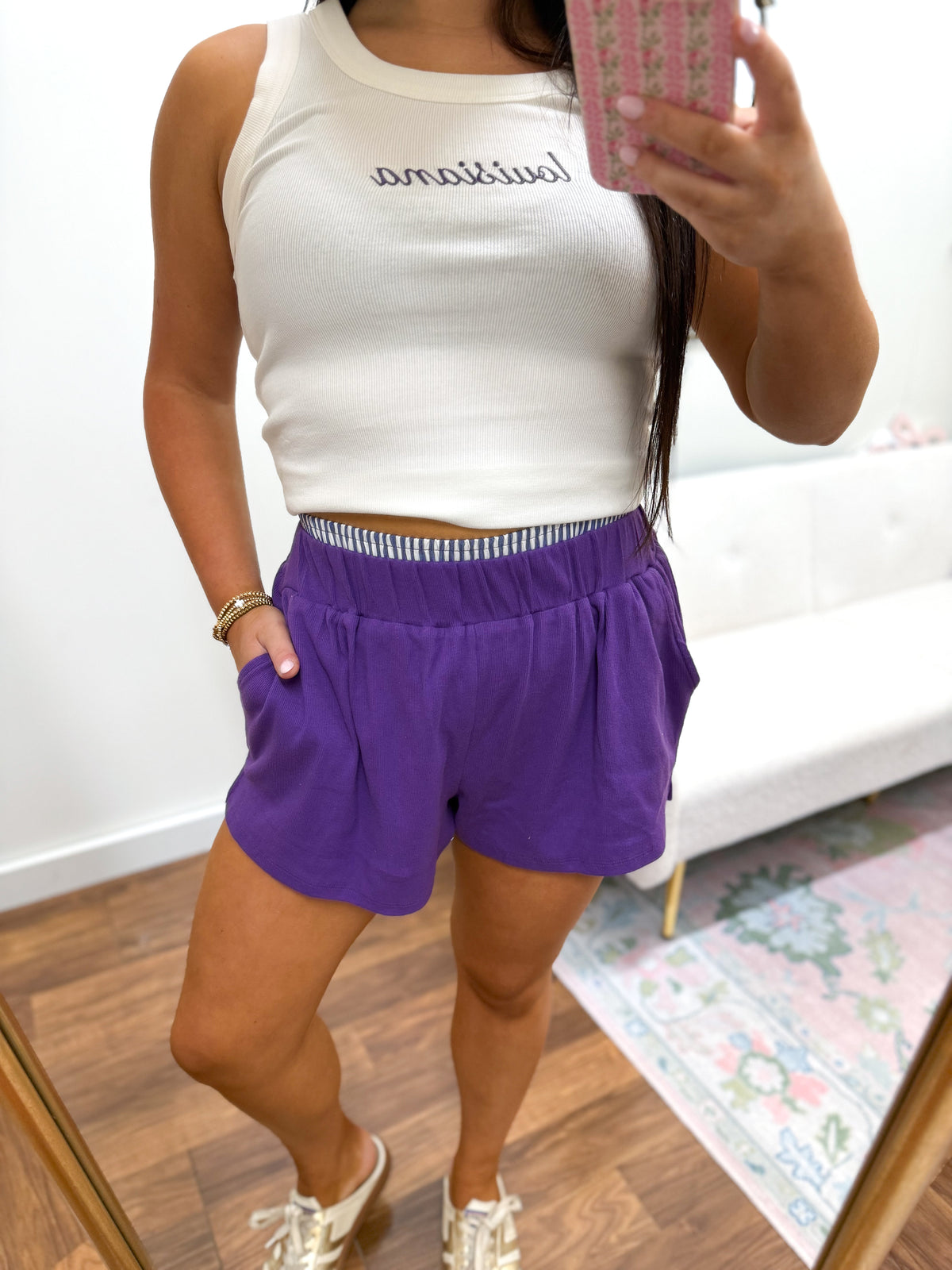 Louisiana Double Elastic Shorts