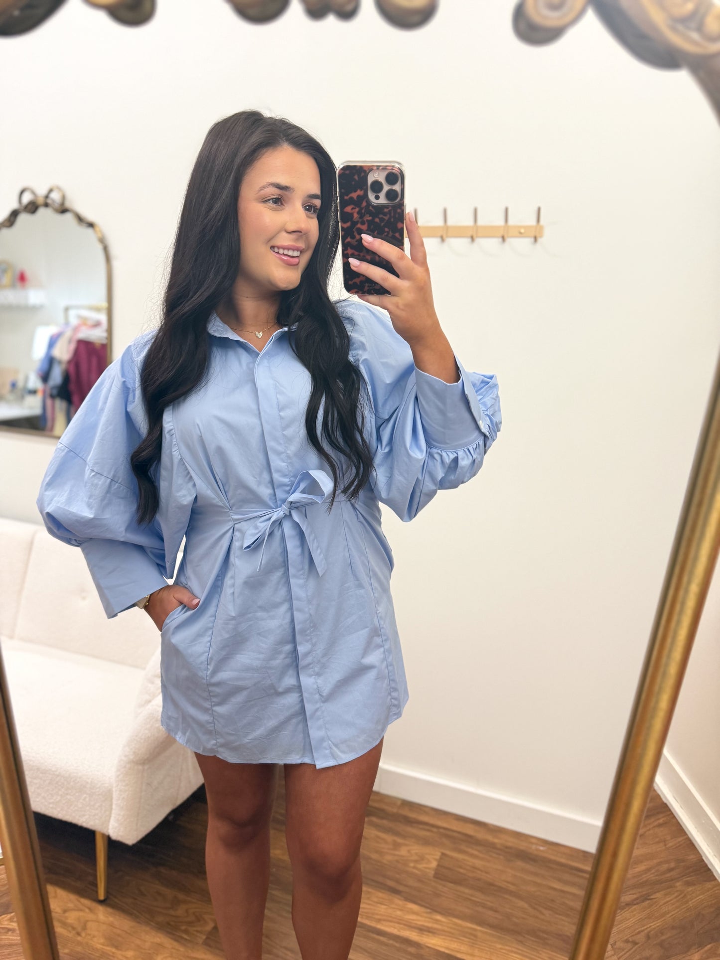 Baby Blues Mini Dress
