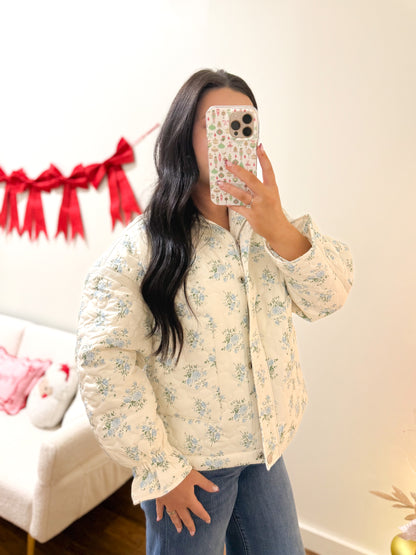 Floral Puffer Jacket