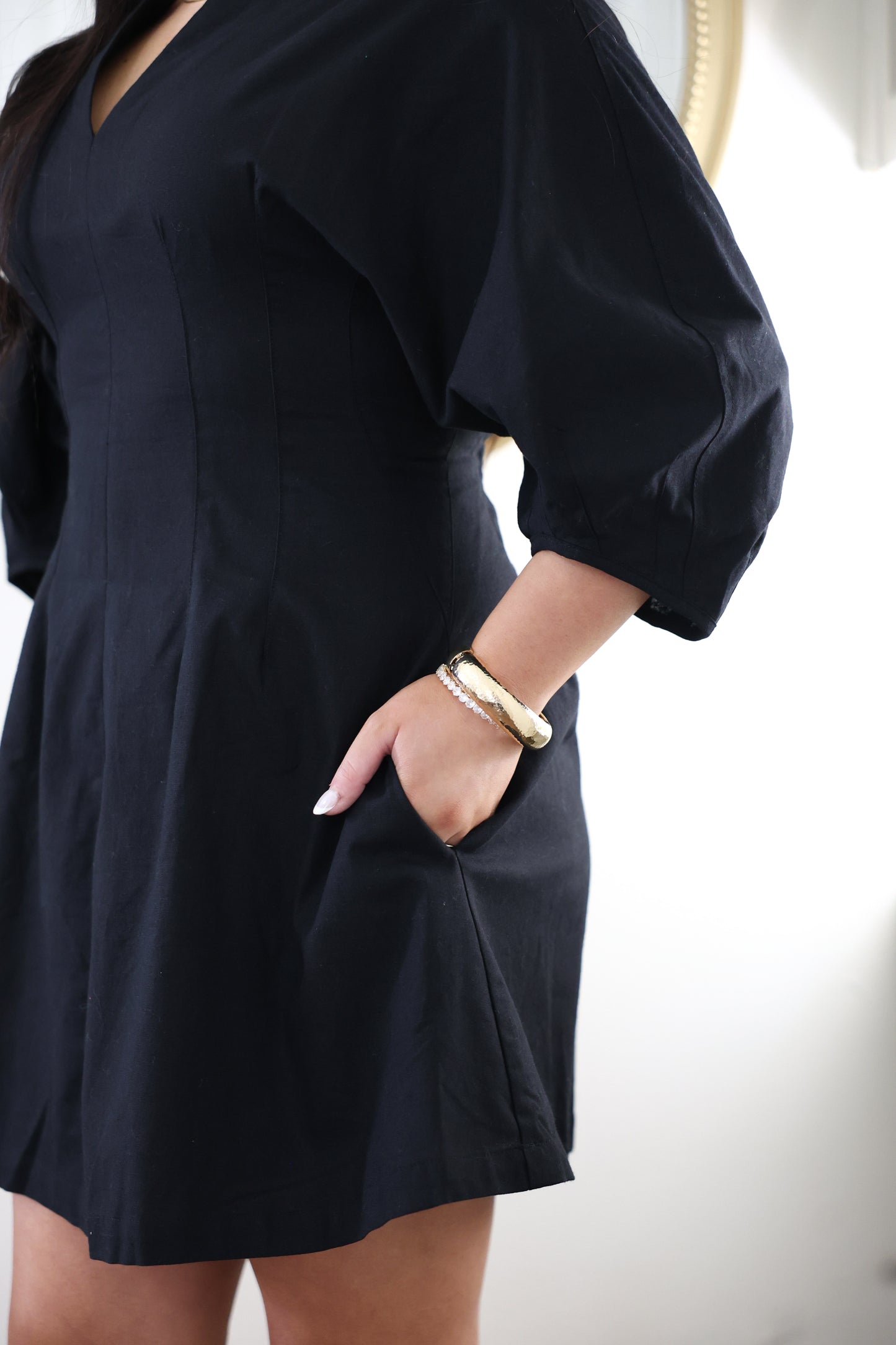 Gold Hinged Bangle Bracelet