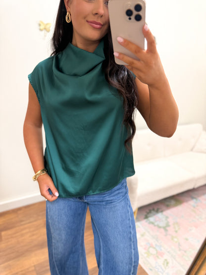 Best Dressed Hunter Green Top