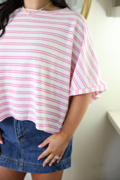 Pink Lemonade Striped Top