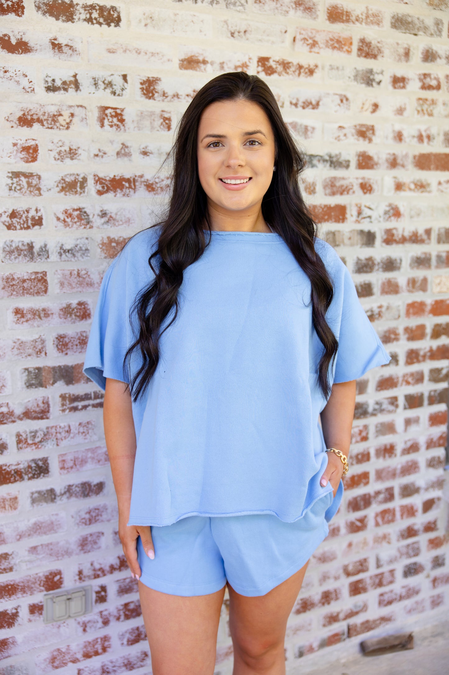 Wearing Everyday Blue Top