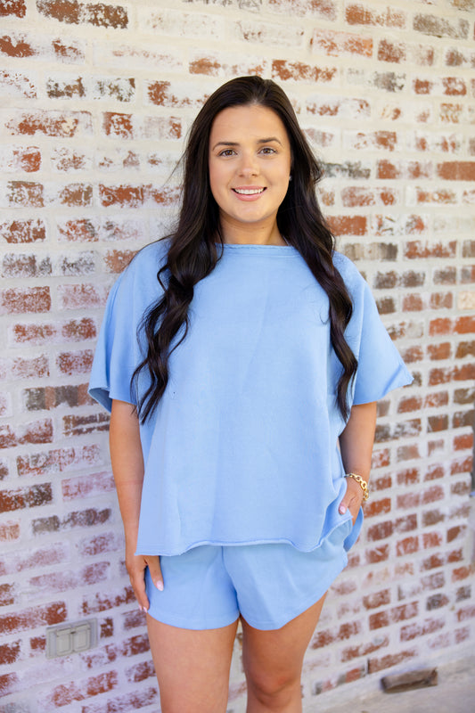 Wearing Everyday Blue Top