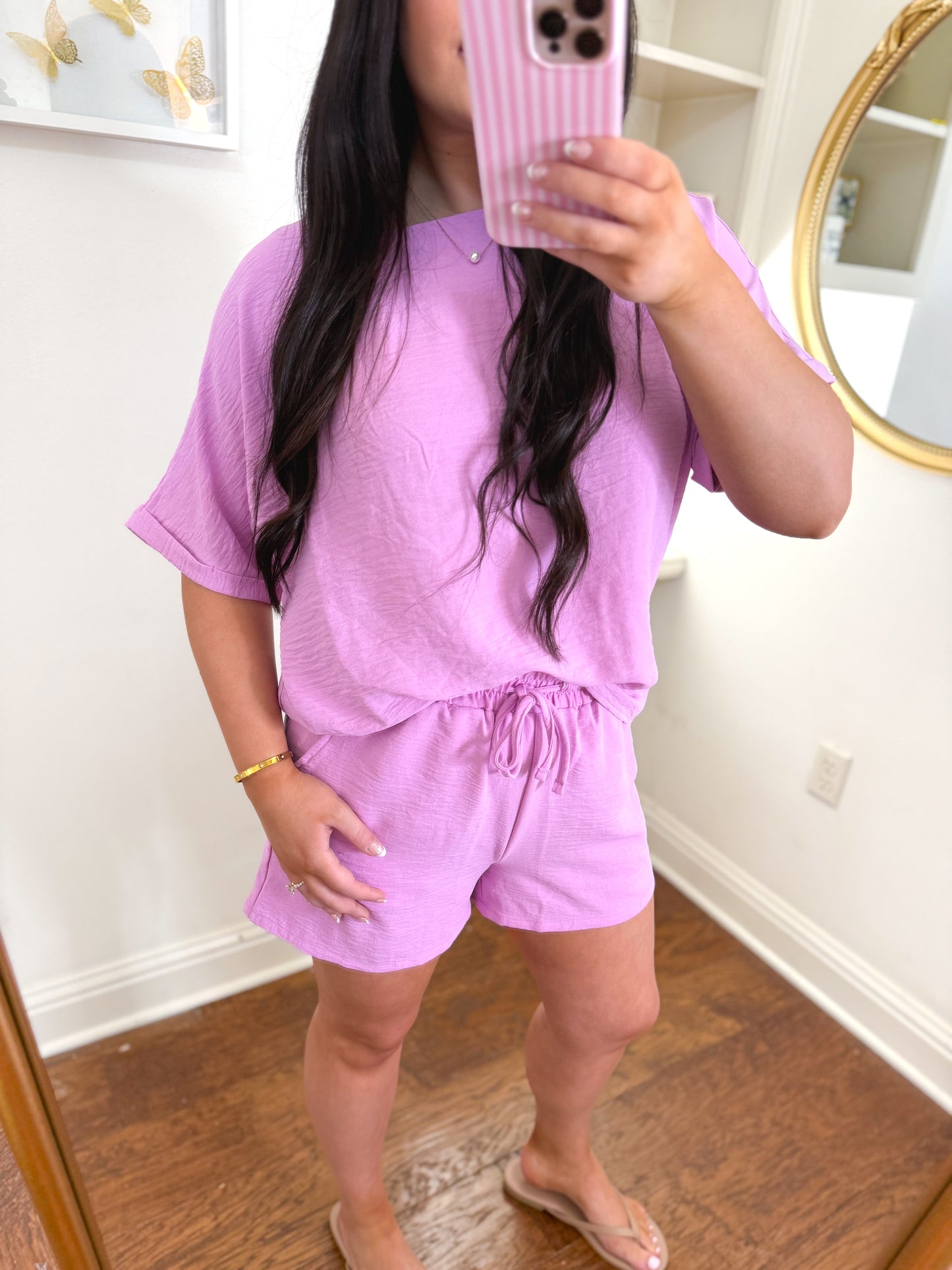 Pink Airflow Short Set