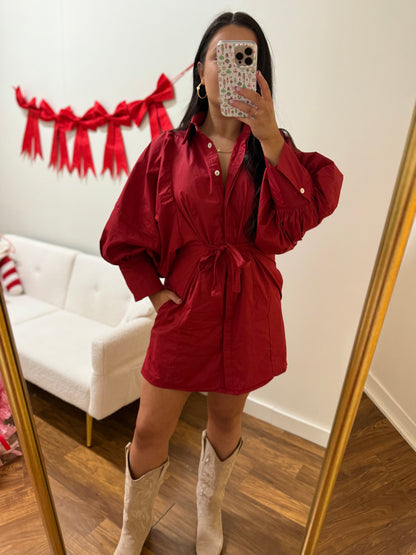 Burgundy Moments Dress