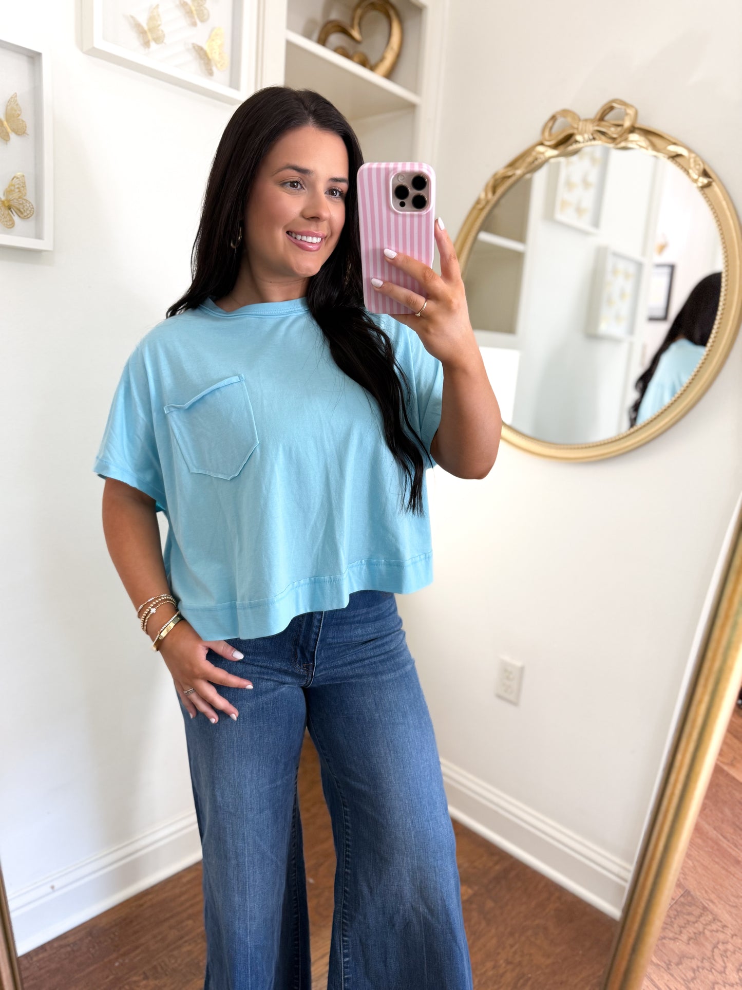 Everyday Basic Top - Sky Blue