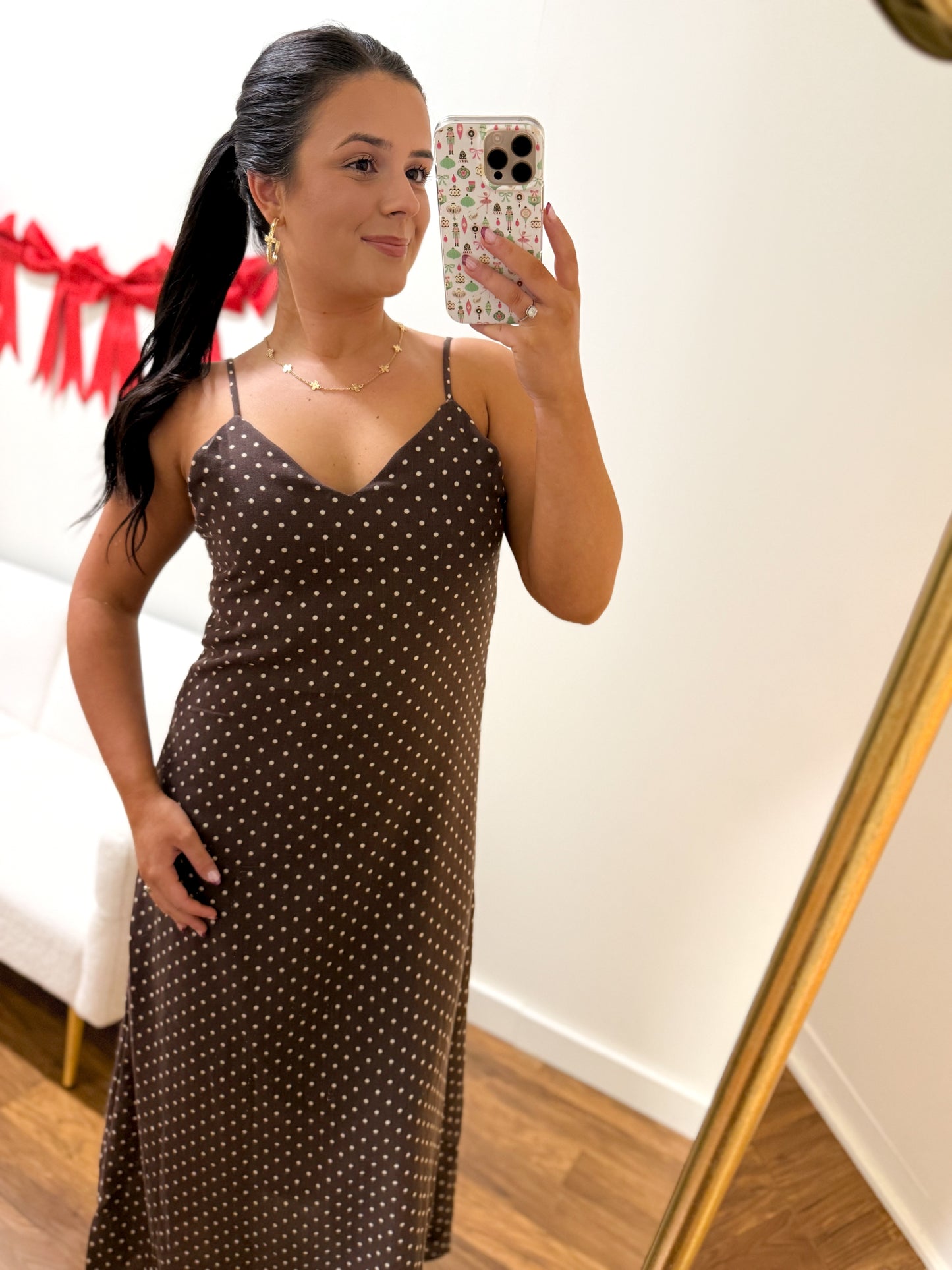 Sweetheart Polka Dot Maxi