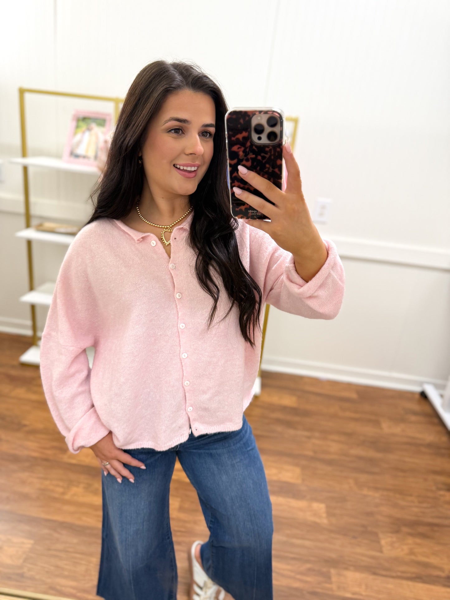 Baby Pink Cardigan
