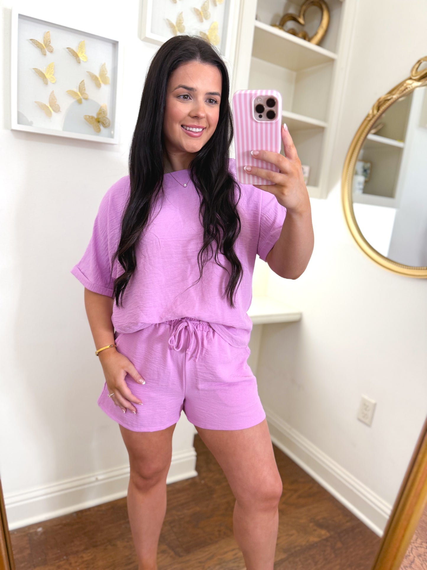 Pink Airflow Short Set