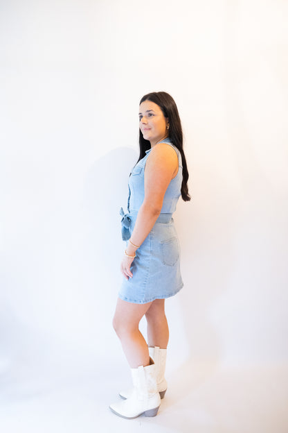 Blue Jean Baby Denim Mini Dress
