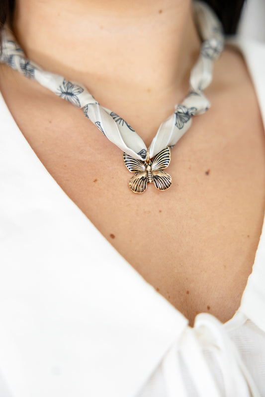 Butterfly Scarf Necklace