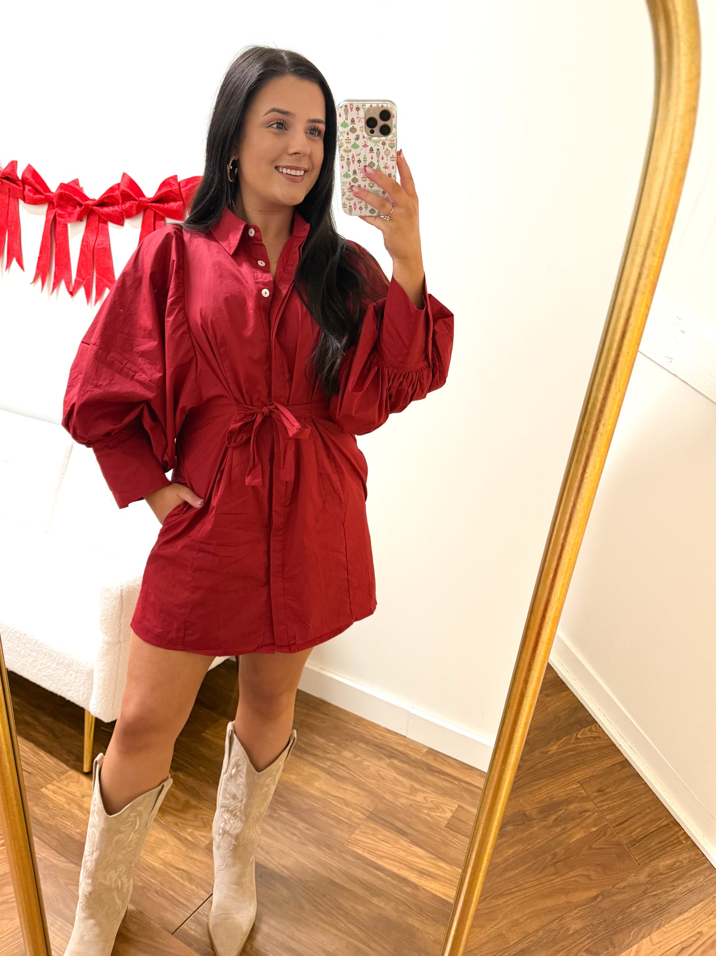 Burgundy Moments Dress