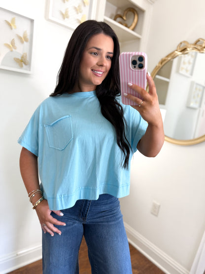 Everyday Basic Top - Sky Blue