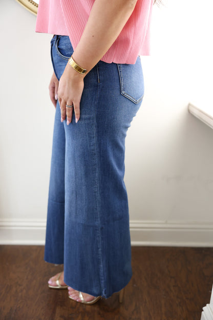 Wide Leg Denim Jeans
