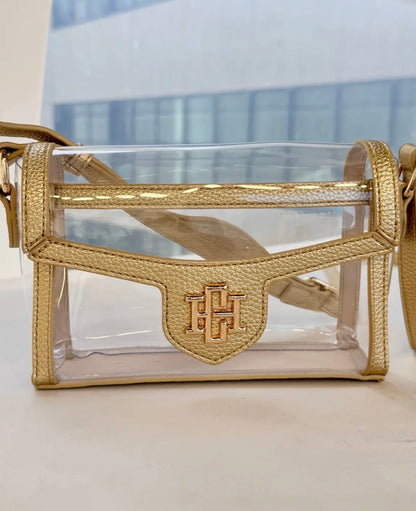 Caroline Hill Gold Clear Purse