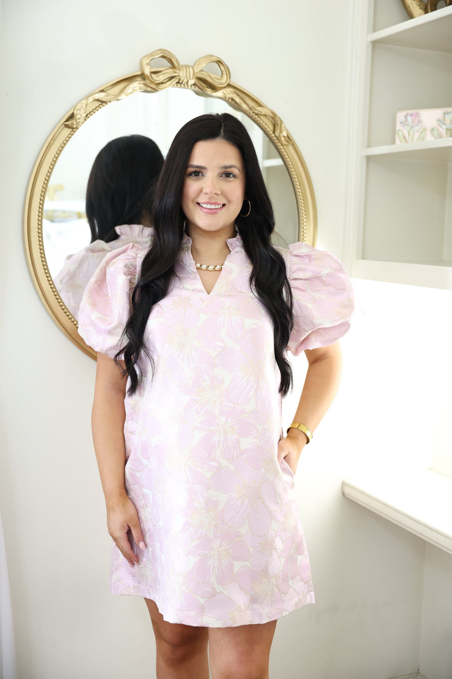 Pink Floral Dress