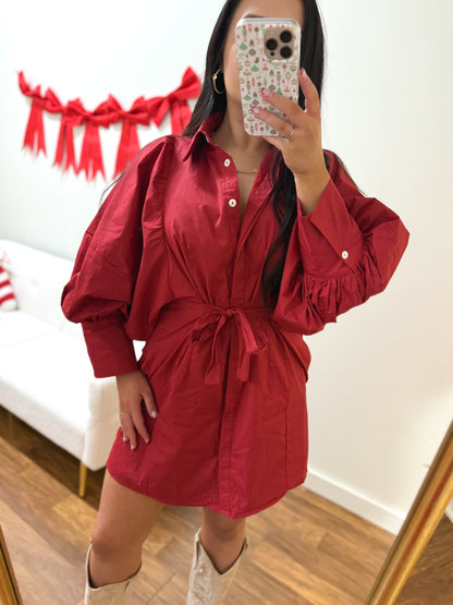 Burgundy Moments Dress