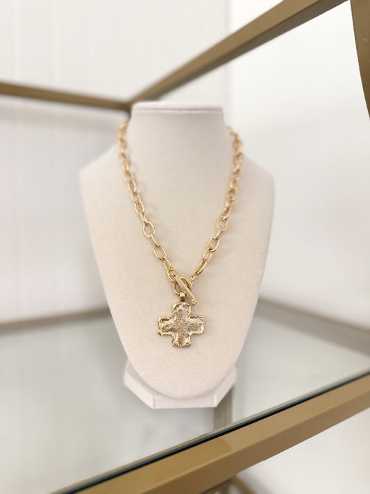 Cross Necklace Chunky