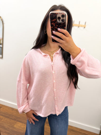 Baby Pink Cardigan