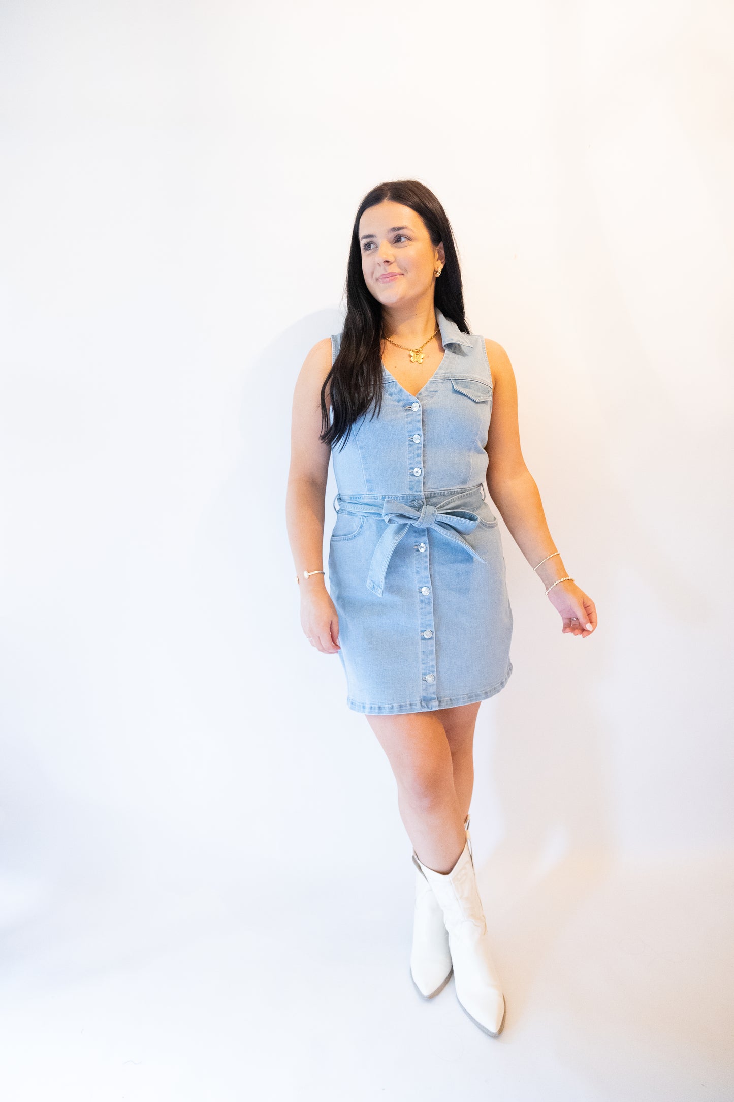 Blue Jean Baby Denim Mini Dress