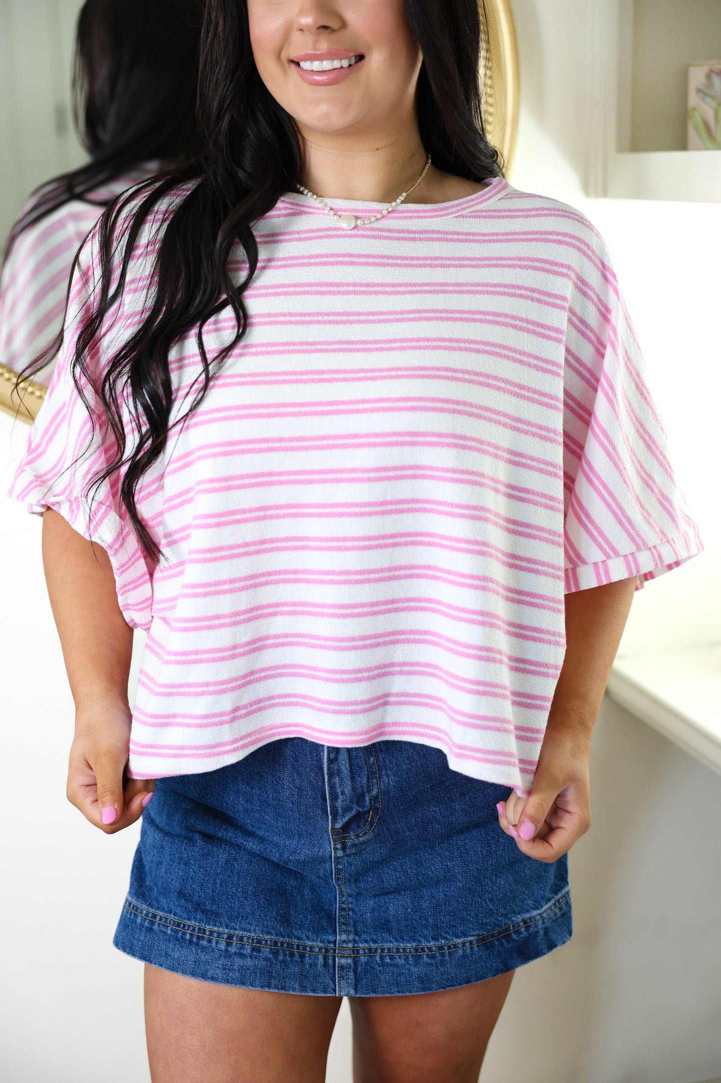 Pink Lemonade Striped Top